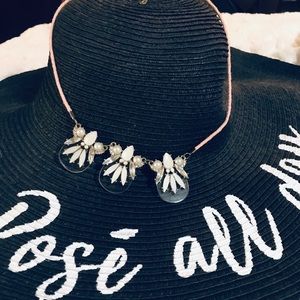 Pink and clear gem necklaces